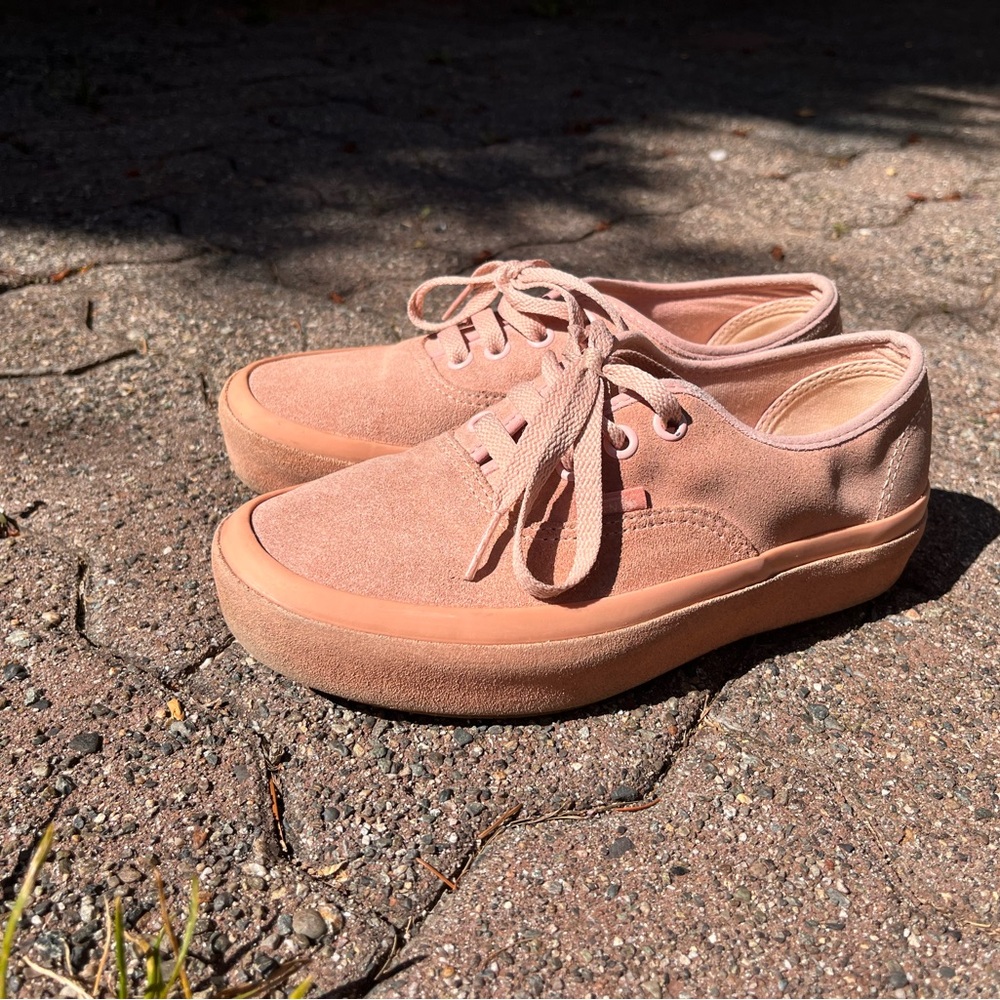 Pink suede Vans